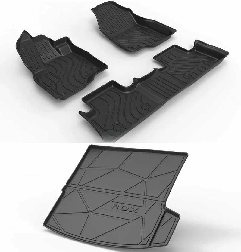

Используйте для 2018-2024 3-й автомобильный ковер Acura RDX Всепогодный автомобильный коврик подходит для Acura RDX водонепроницаемый автомобильный коврик RDX коврик в багажник