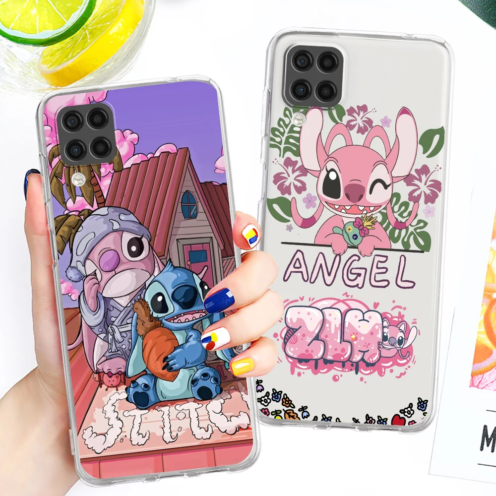 

Lilo Stitch Disney Anime Cute Transparent Phone Case For Samsung A73 A72 A71 A53 A52 A51 A42 A34 A33 A32 A21 A13 A04 A03 5G
