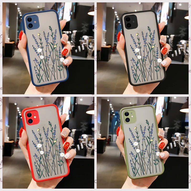 

Grass Pattern Case For Samsung Galaxy S10 S20 S21 S9 S8 A22 A03 Plus Lite 5G Phone Case Shockproof Armor Matte Phone Fashion