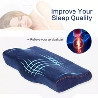 orthopedic memory foam pillow neck protection slow rebound pillow butterfly shaped health cervical neck bedding dropshipping