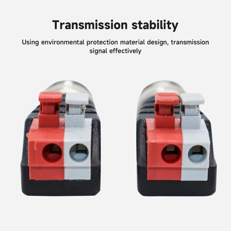 Адаптер видеобалунов BNC папа к 2-контактной винтовой клемме без пайки