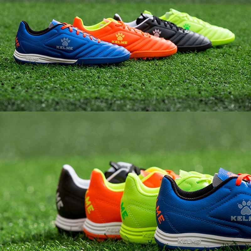 KELME Girls Football Shoes Professional Futsal Match Training Soccer Shoes TF Boys Football Boots Outdoor Kid's Sneakers 873701