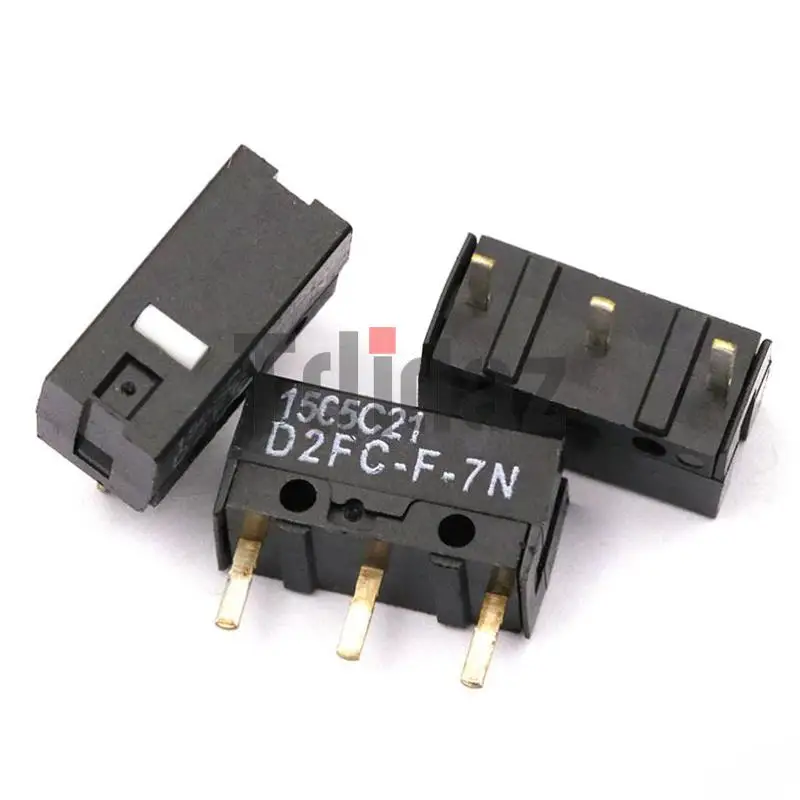 10Pcs OMRON Mouse Micro Switch D2FC-F-7N Button Fretting D2FC-E-7N D2FC |