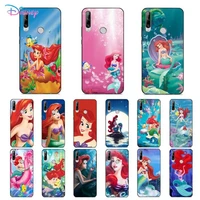disney ariel little mermaid princess phone case for huawei y 6 9 7 5 8s prime 2019 2018 enjoy 7 plus