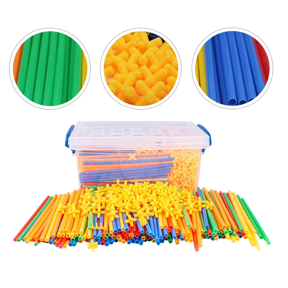 

Конструктор детский из трубочек