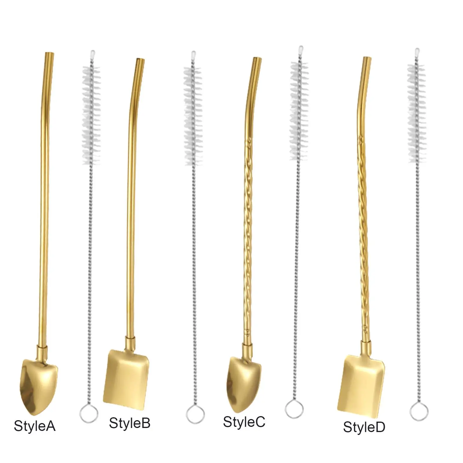 

Соломинки, ложки, многофункциональные зернистые чайные ложки, лопатка, совок для кухни, десерт