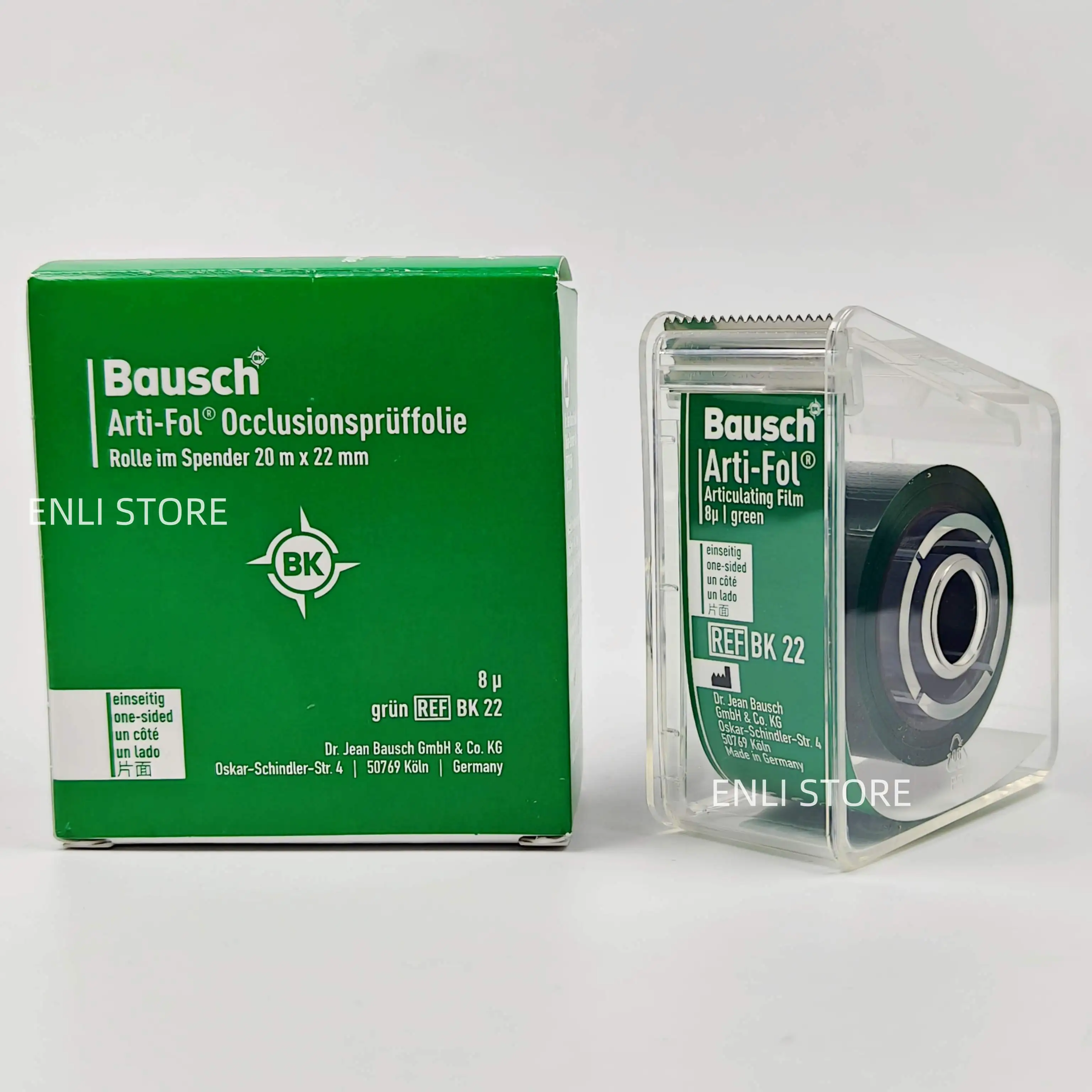 Фото Bausch 20 метров стоматологическая артикуляционная бумага Германия BK21 BK22 металлическая пленка 8 микрон 8 мкм односторонние стоматологические материалы №3