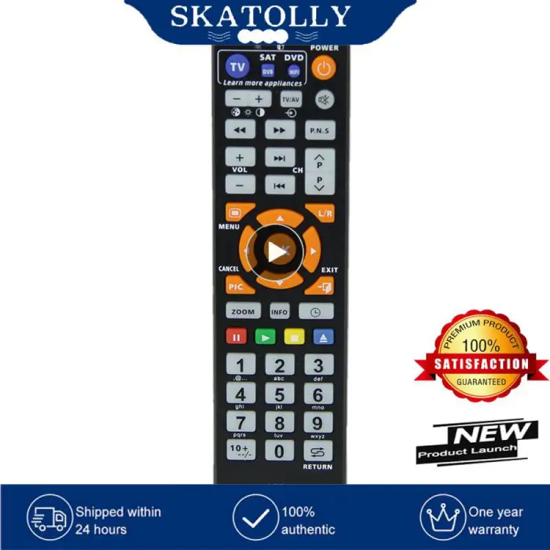 

Dvd-пульт дистанционного управления Многофункциональный удобный пульт дистанционного управления для телевизора модный надежный обучающий пульт дистанционного управления ТВ спутниковый приемник прочный