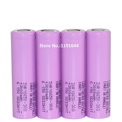 Литиевые аккумуляторы Samsung INR18650-30Q 3000mAh