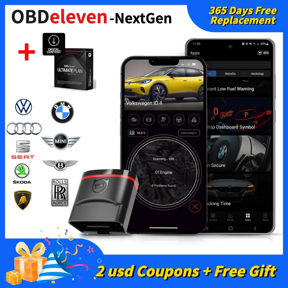 Original NEXTGEN OBDeleven BMW / VAG GROUP For IOS/Android Support VW Polo Golf Volkswagen/Audi A3 A4 /Seat/Skoda/BMW