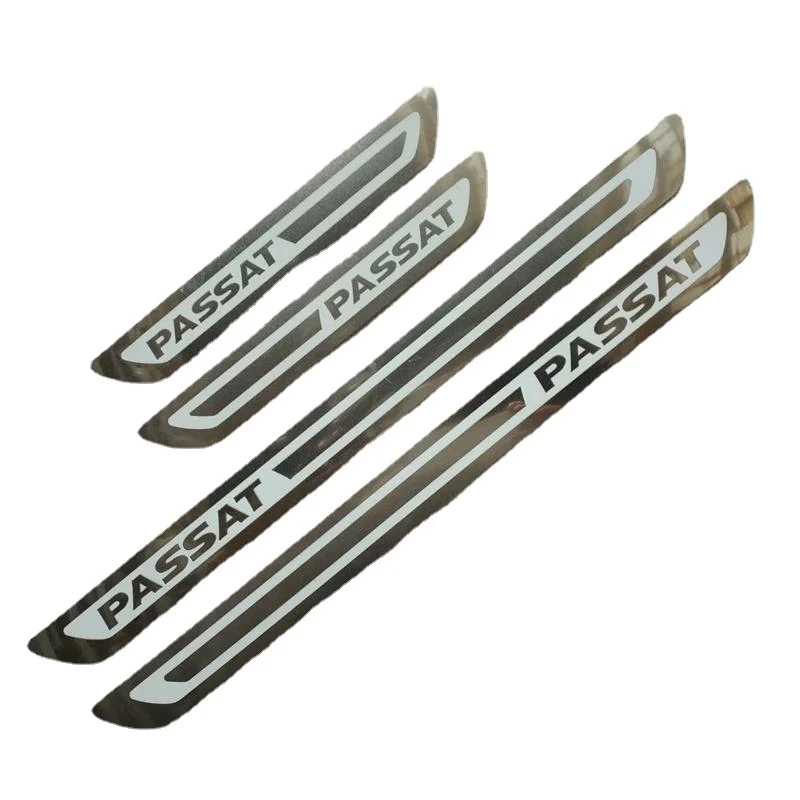 For VW Volkswagen Passat B5 B6 B7 2003-2016 Car Door Step Pedal Sill Scuff Plates Stainless Steel Chromium Styling Protection images - 6