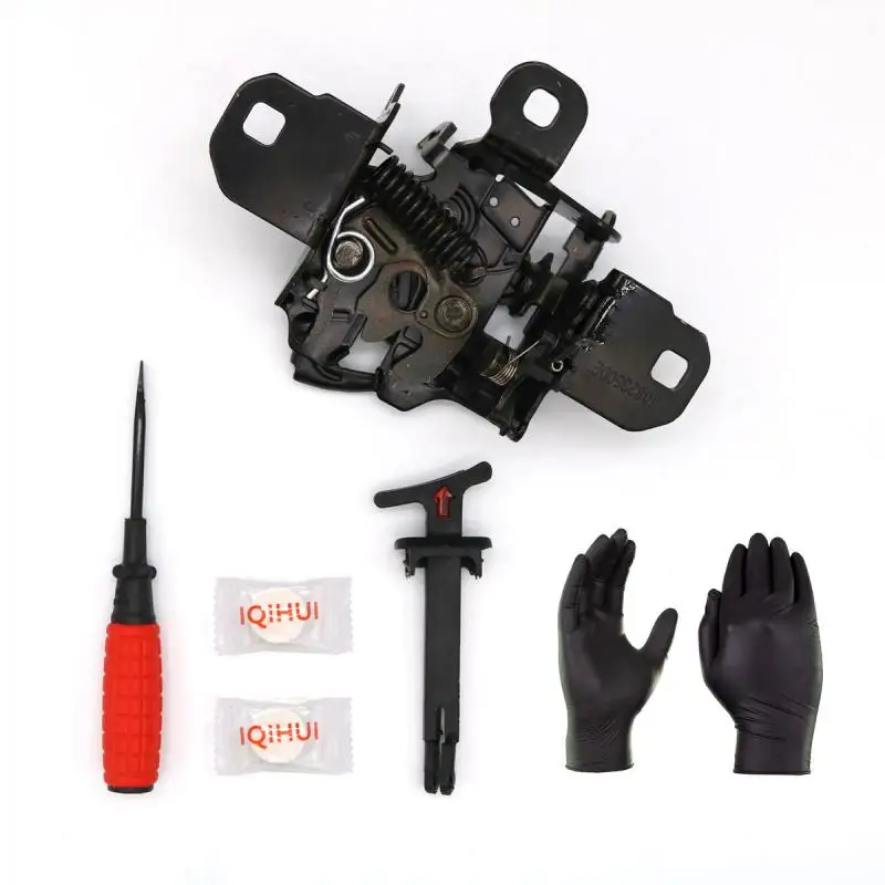 

For VW Beetle 1998-2010 1C0823509AE Exterior Parts Auto Replacement Parts Hardware Metal Hood Lock Catch&Pull Handle Kit