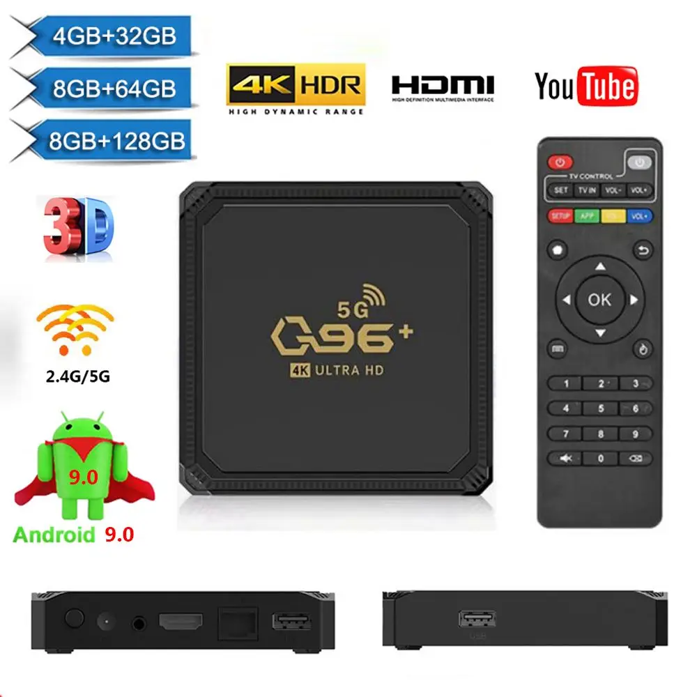 Приставка Смарт-ТВ Hisilicon Hi3798M 8 + 128 ГБ Android 2 4 ядра 1080 ГГц |