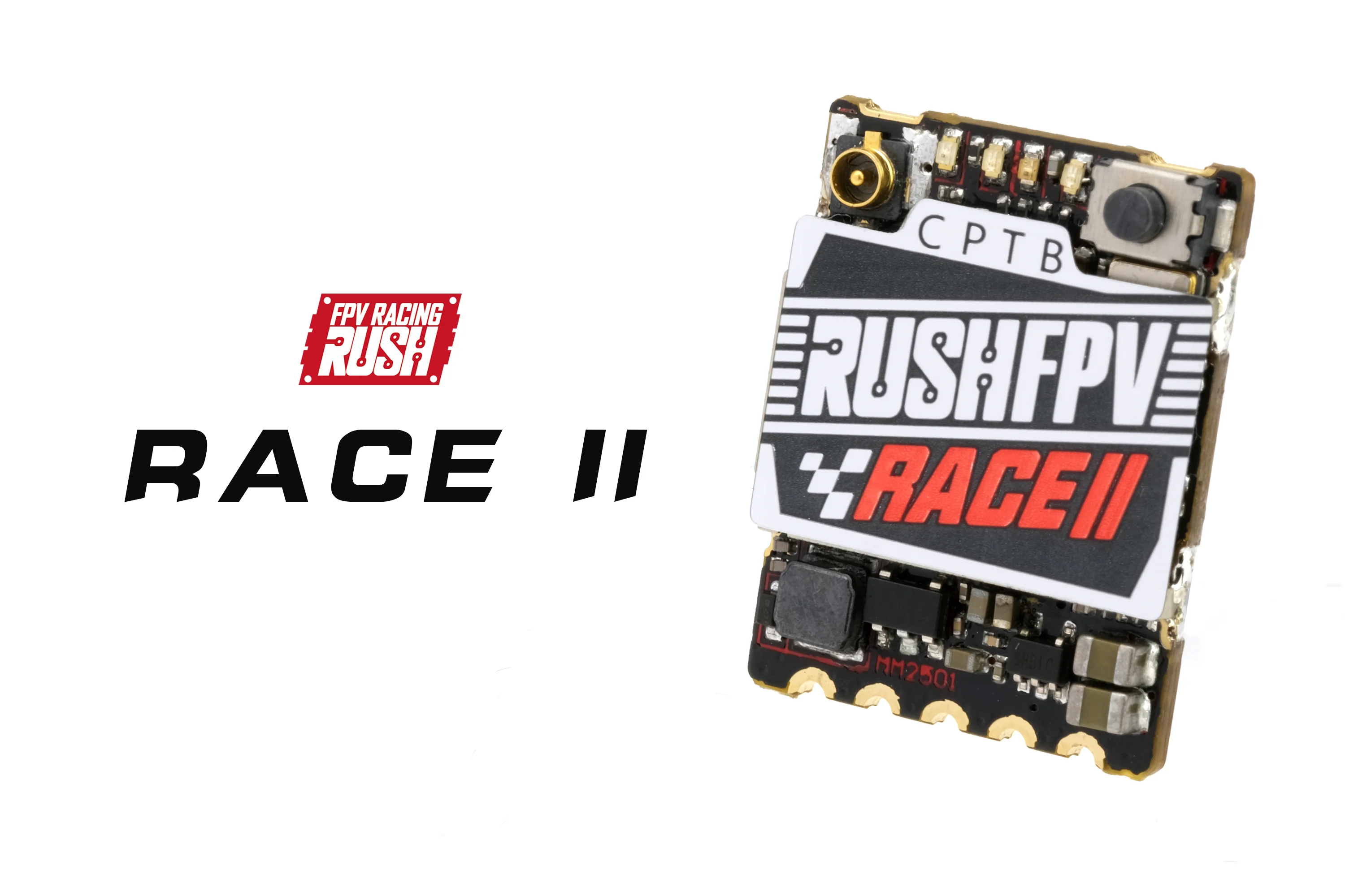 

RUSHFPV racing 2 RACE II 5,8G 48CH PitMode 25mW 100mW 200mW Max Регулируемый SmartAudio FPV VTX 20X15mm для FPV дронов