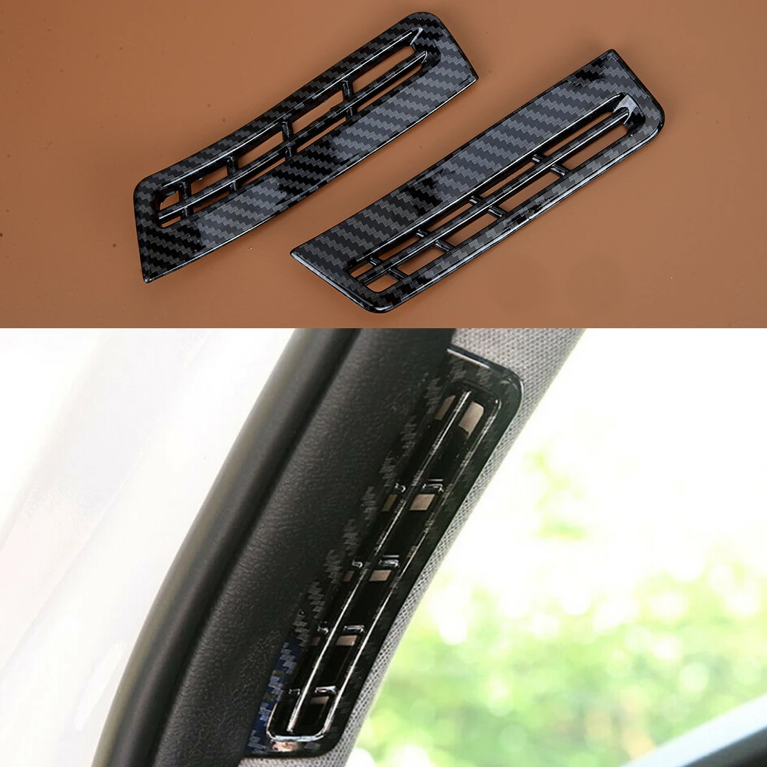 

2 шт., пластиковые накладки на решетку вентиляционного отверстия автомобиля для Hyundai Santa Fe 2019 2020 2021 2022