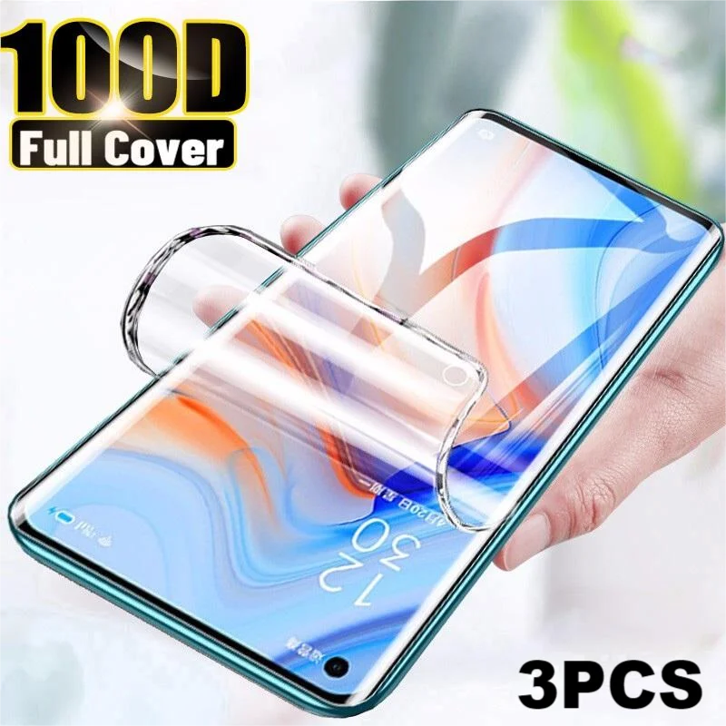 

Гидрогелевая пленка для OPPO Reno 7 8 6 5 Lite 7Z 8Z, Защитная пленка для экрана для OPPO Reno 9 8 7 6 5 Pro, 3 шт.
