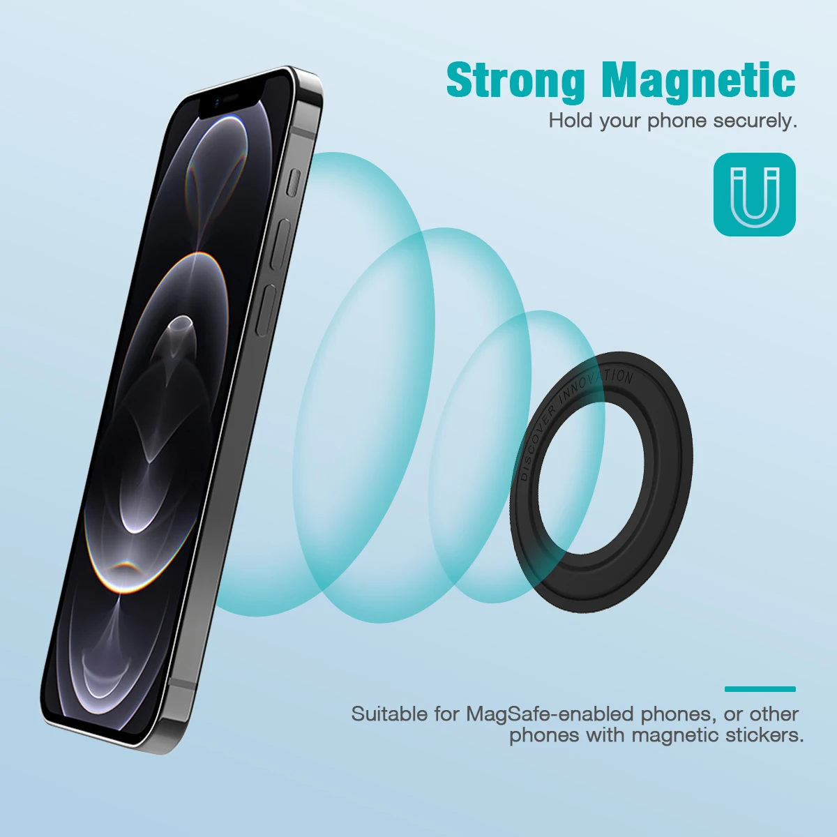 strong magnetic ring holder for magsafe iphone 12 13 mini pro max wall mount magnet phone stand for galaxy note 20 ultra huawei free global shipping