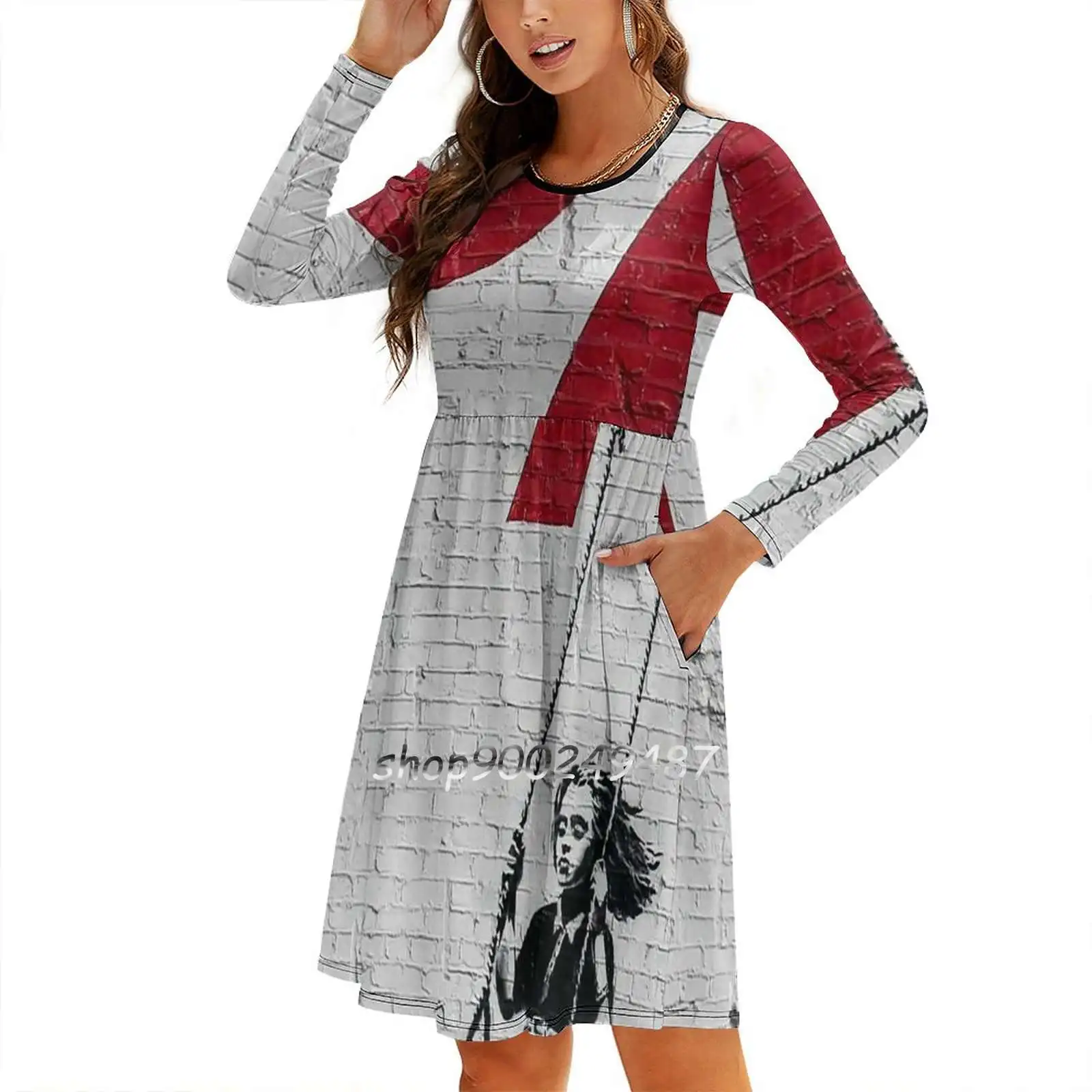 Платье Бэнкси с квадратным вырезом для девочек новое элегантное женское