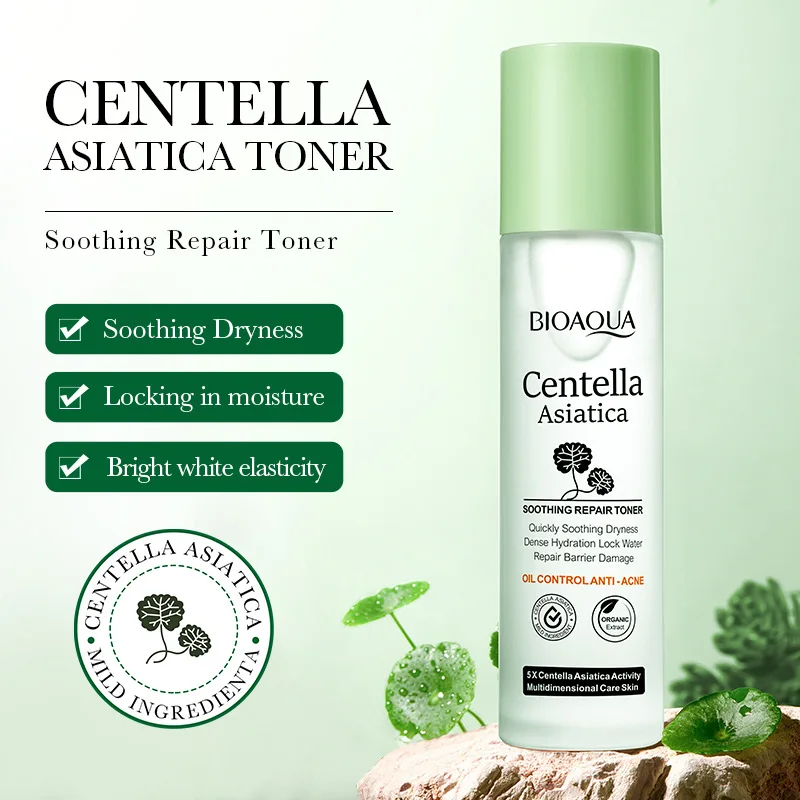 

BIOAOUA Face Toner Centella Asiatica Soothing Repairing Toning Moisturizing Anti Aging Dryness Facial Toner for Women Skincare