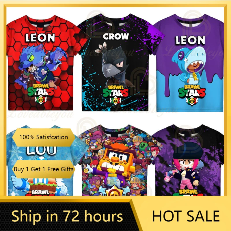 

Shooter Shark Leon Bravo T-shirt Children's Wear Kids 3d Shirts Sandy MAX Girls Tops T-shirts Teen Clothes Boys Birthday Gift