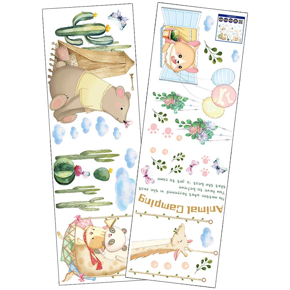 

Wall Animal Sticker Decals Stickers Decal Room Nursery Bedroom Jungle Decor Forest Zoo Kids Background Baby Wild Animals Farm