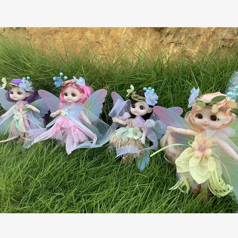 Новинка Kawaii 1/12 детская карманная кукла 10 см Ob11 куклы с одеждой наряд платье