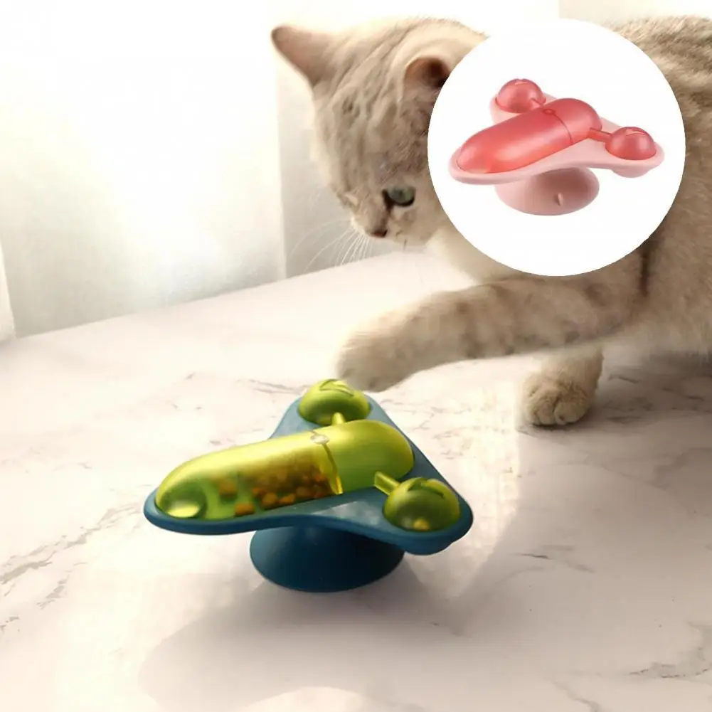 

Auto-rotate Exercise Toys Kitten Feeding Toy with Catnip Training Toy