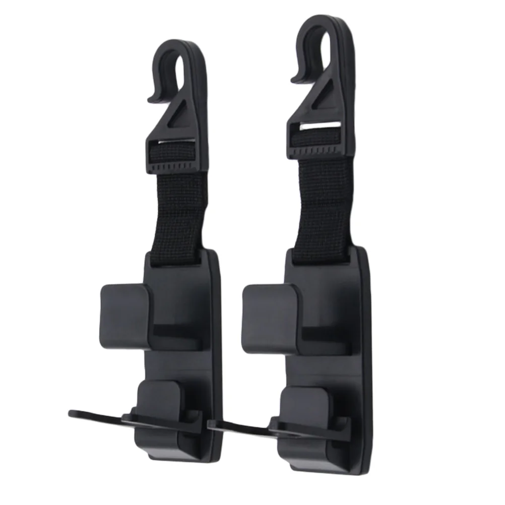 

2pcs Car Vehicle Headrest Hook Hanger Organizer Storage Holder for Grocery Purse Handbag Bottle