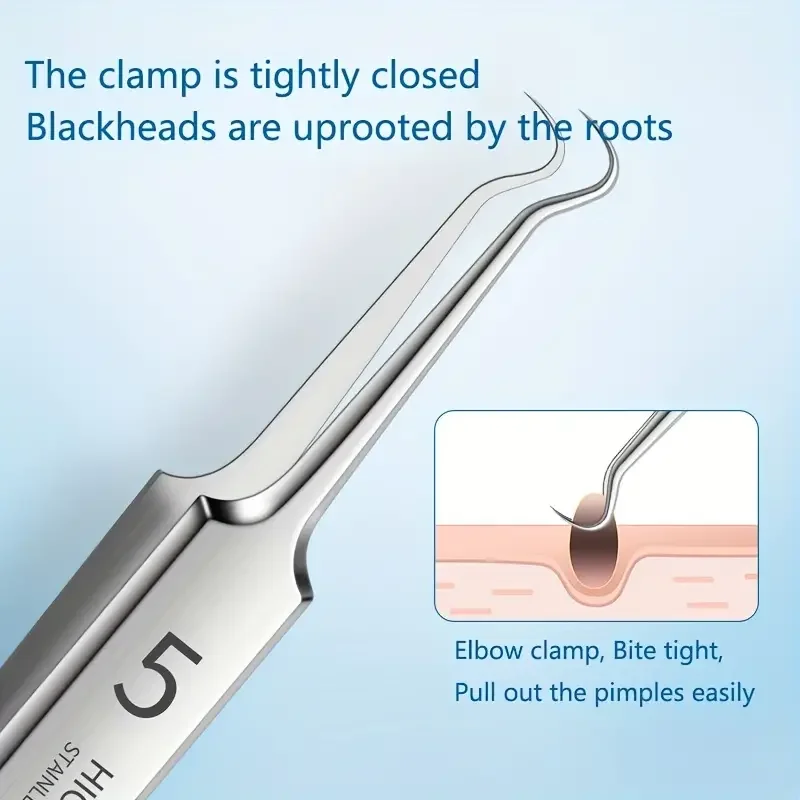 Фото 8 PCS Stainless Steel Blackhead Clip,Acne Clip, Cell Clip,  Acne Needle, Beauty Salon Acne Needle, Acne Needle Tool №4
