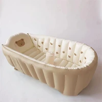 korean ins baby bathtub multifunctional folding baby inflatable large bath bucket household newborn childrens products