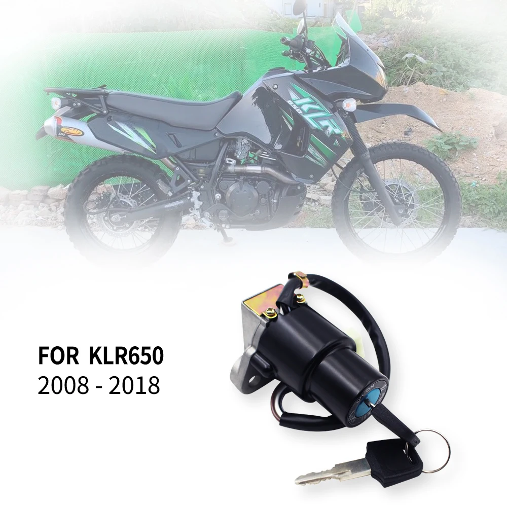 For Kawasaki KLR650 KLR 650 2008 2018 Ignition Key Switch Fuel Cap Lock Gas Set Replace