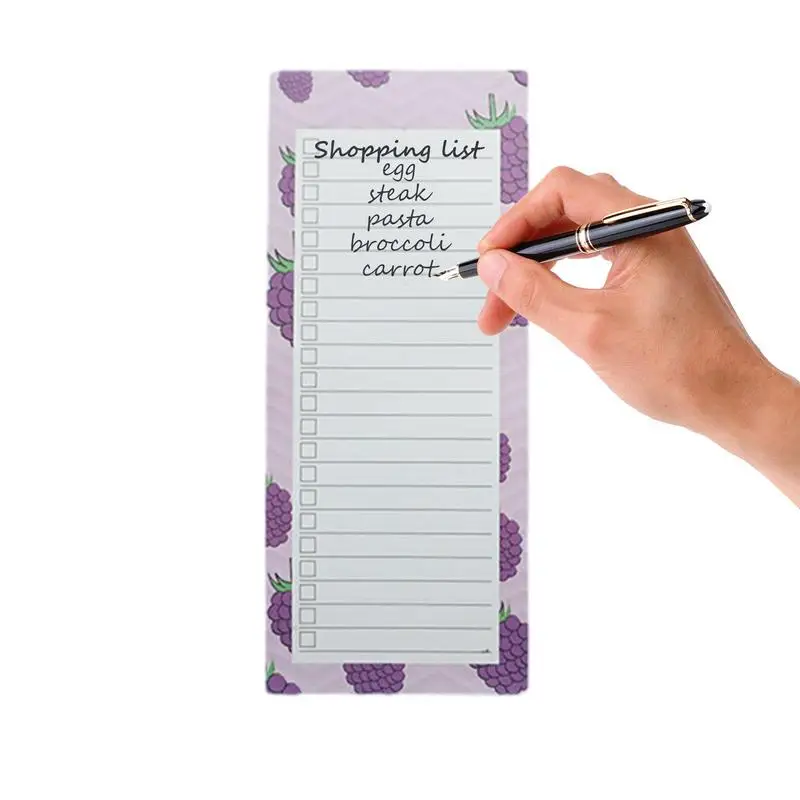 

Magnetic Notepads Tear-Off Shopping List Notepads Multi-Purpose Thick Paper Memo Notepad For Filing Cabinet Locker Meal Plans