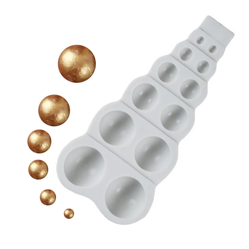 

Silicone Baking Stencil Beads in 6 Sizes Soft Casting Die DIY Craft Template Silicone Baking Stencil Beads in 6 Sizes Soft