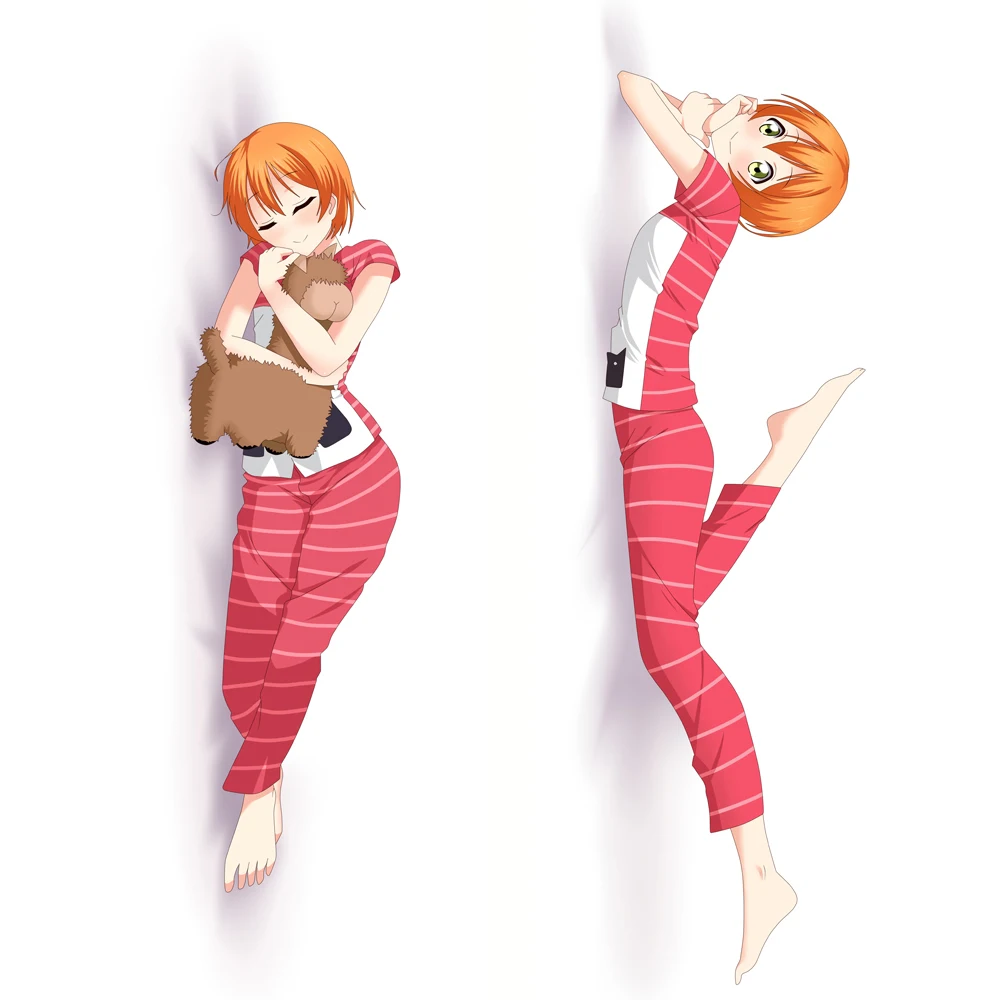 

Lovelive!Sunshine!!Anime Rin Hoshizora Peachskin Fabric Pillow Case Cover 1pc 2021 New Style Body Hugging Dakimakura