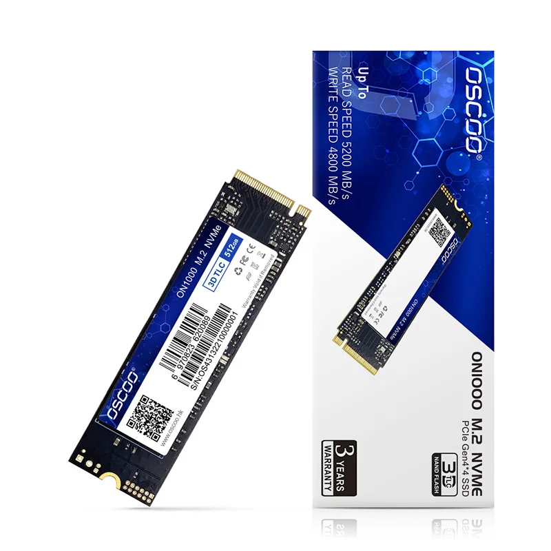 

OSCOO M.2 SSD PCIe NVME 256GB 512GB 1TB Gen 4*4 Solid State Drive 2280 Internal Hard Disk HDD for Laptop Desktop