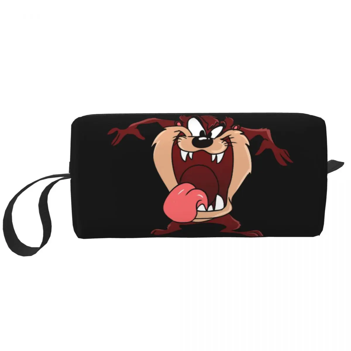 

Custom Tasmanian Devil Travel Cosmetic Bag for Women Taz Cartoon Anime Toiletry Makeup Organizer Ladies Beauty Storage Dopp Kit