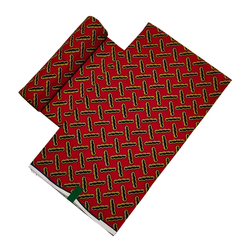 

African Ankara Print Fabric Classical 100% Cotton Real Sew Tissu Wax Nigerian Pagne Wax for Clothing Party Dress 6 Yards TN0907