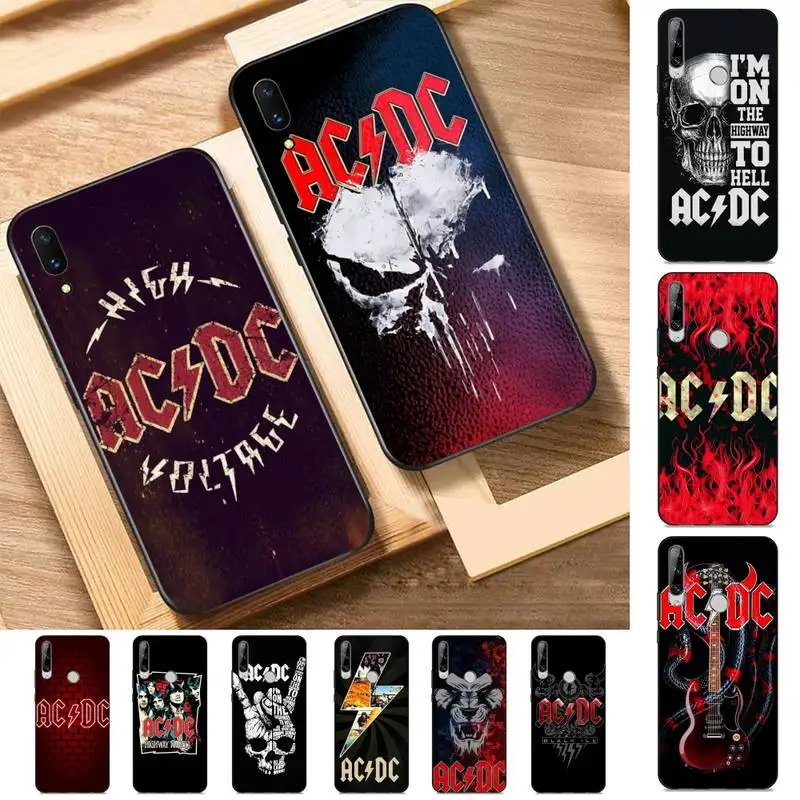 

A-C-D-C C-Classic Vintage Phone Case for Huawei Y 6 9 7 5 8s prime 2019 2018 enjoy 7 plus