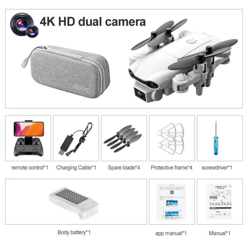

4DRC F3 drone GPS 4K 5G WiFi live video FPV quadrotor flight 25 minutes rc distance 500m drone HD wide-angle dual camera