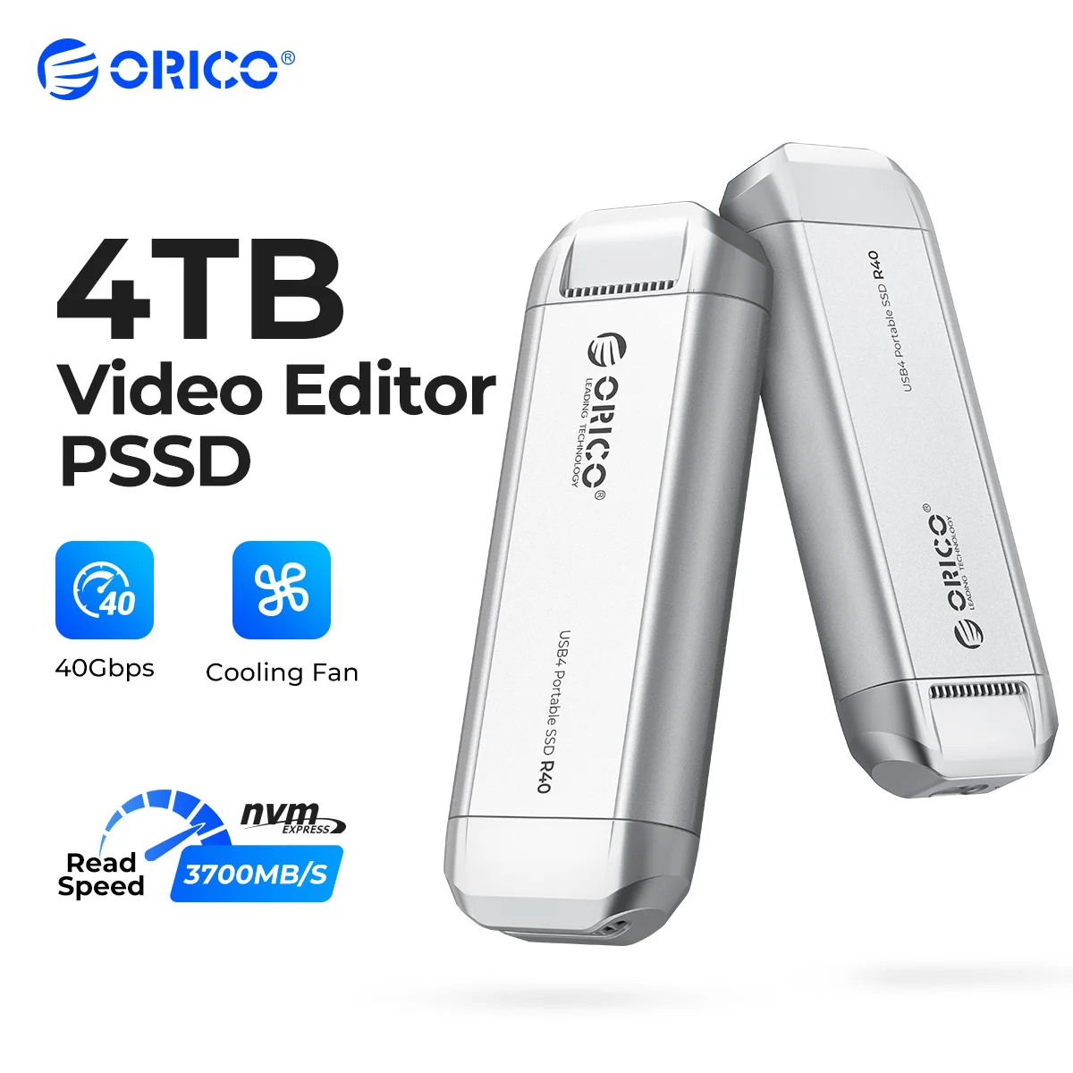 Портативный SSD ORICO Silverstone 3500 МБ/с внешний твердотельный накопитель 2T 4T тип C