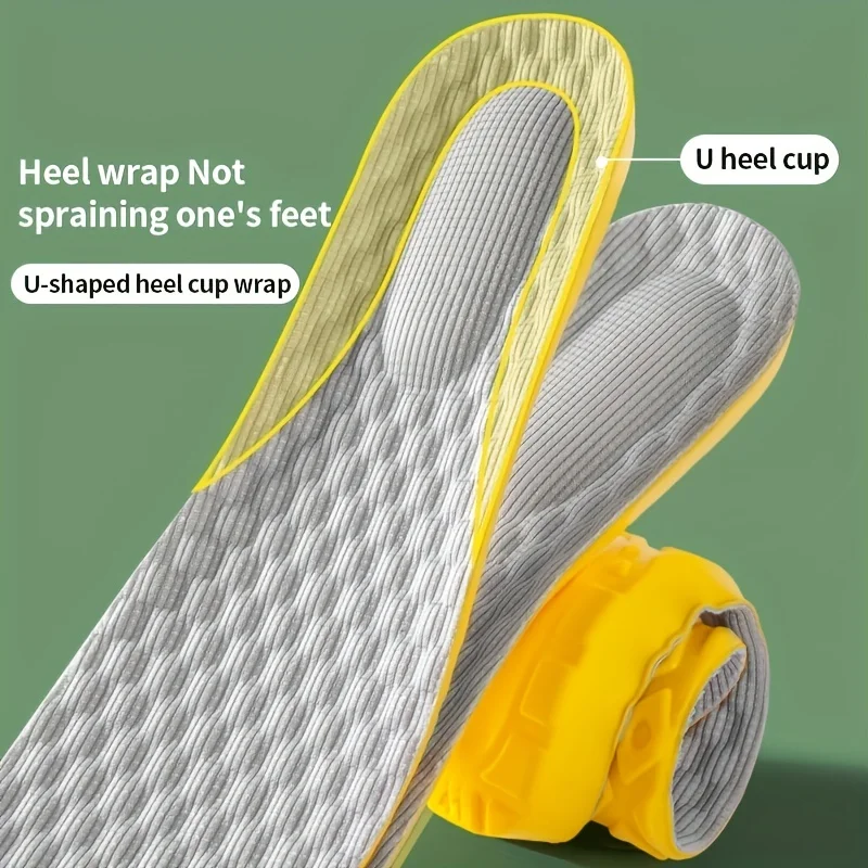 NEW Latex Memory Foam Insoles for Men's Soft Foot Support Shoe Pads Breathable Orthopedic Sport Insole Feet Care Insert Cushion