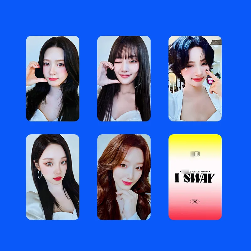 5 шт./компл. KPOP GIDLE I SWAY MS фотокарта HD фото ЛОМО-карта двусторонняя открытка Songyuqi Minnie