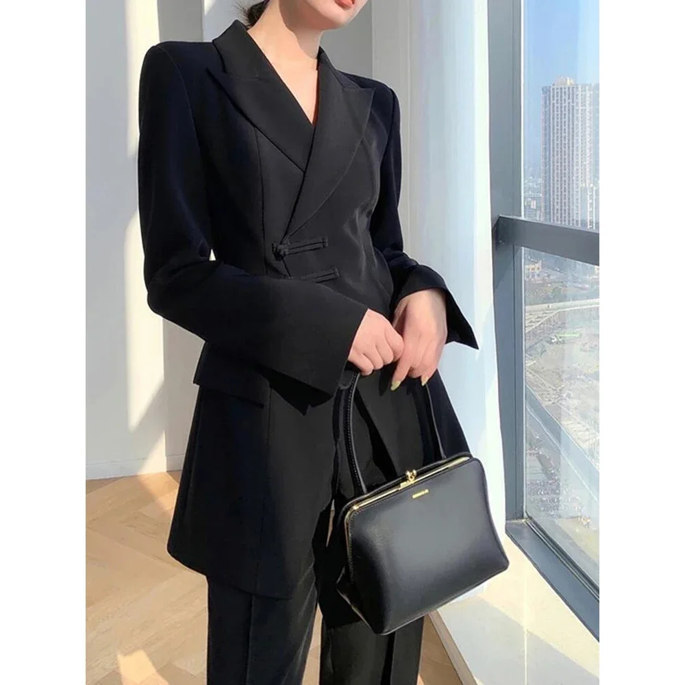 Женский офисный женский пиджак комплект весны и осени новый дизайнерский прямой