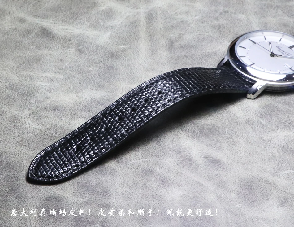 New High quality men Woman Upscale Watch belt 18 19 20 21 22mm Genuine Lizard skin Watch Band Watchband Handmade Bracelet Strap