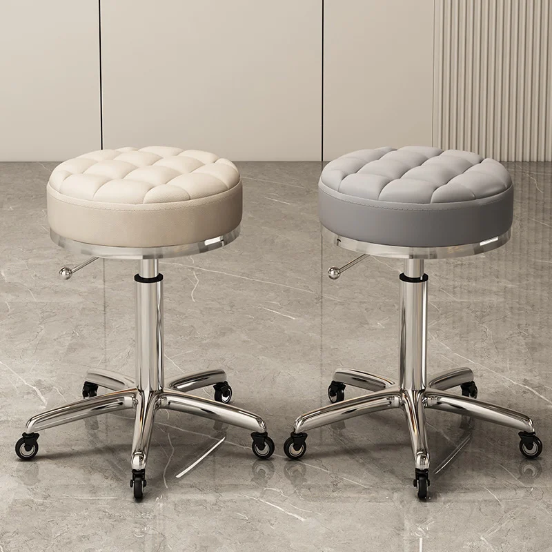 

Hairdressing Stool Salon Furniture Barber Shop Chairs Stylis Tattoo Chair Liftable Rotatable Beauty Nail Pulley Work