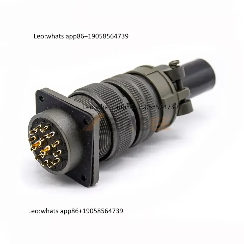 Фото MS3102A24-7P MS3106A24-7S MS3108A24-7S MS3108A24-7P MIL-DTL-5015 16-контактный гибридный разъем MIL 2x # 12 14x # 16 500В AC комплект №2
