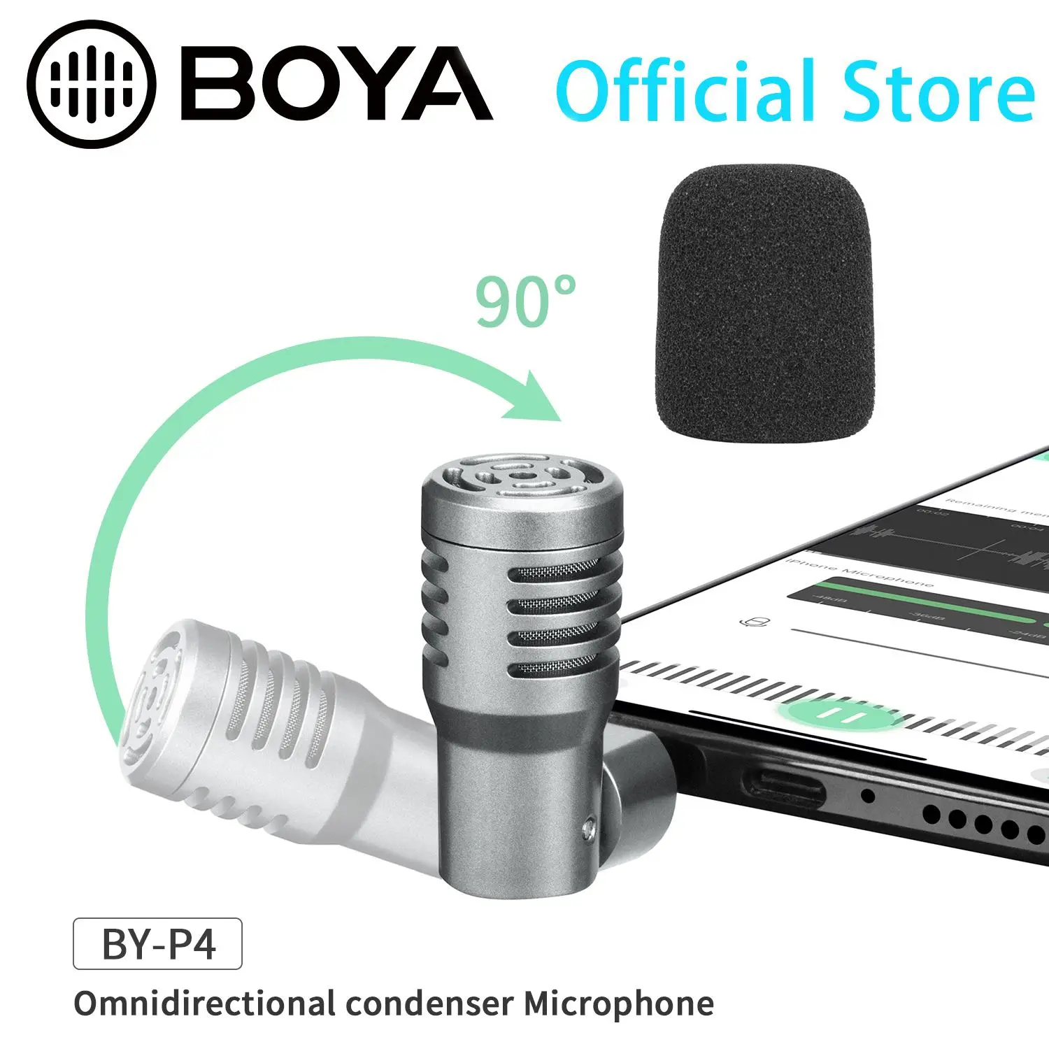 BOYA BY-P4 3 5 мм TRRS мобильный телефон Play и Мини конденсаторный микрофон для блогера