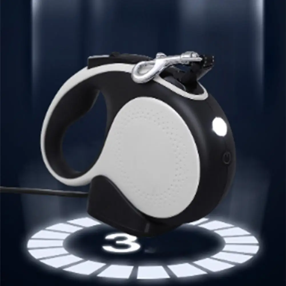 

NEW Retractable Dog Leash With Led Light 5 Meters Rechargeable Reflective Dog Walking Leash Pet Supplies