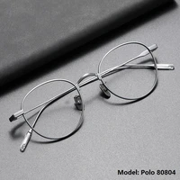 titanium prescription glasses frame men japanese handmade eyeglasses vintage rectangle optical eyewear women blue light gafas