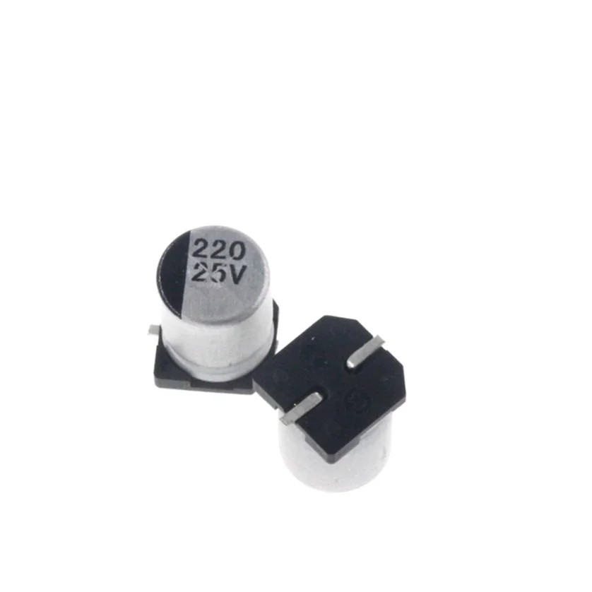 

SMD Aluminum Electrolytic Capacitor 6.3V 10V 16V 25V 35V 50V 1uF 2.2 3.3 4.7 10 22 33 47 100 220 330 470 1000 uF MFD